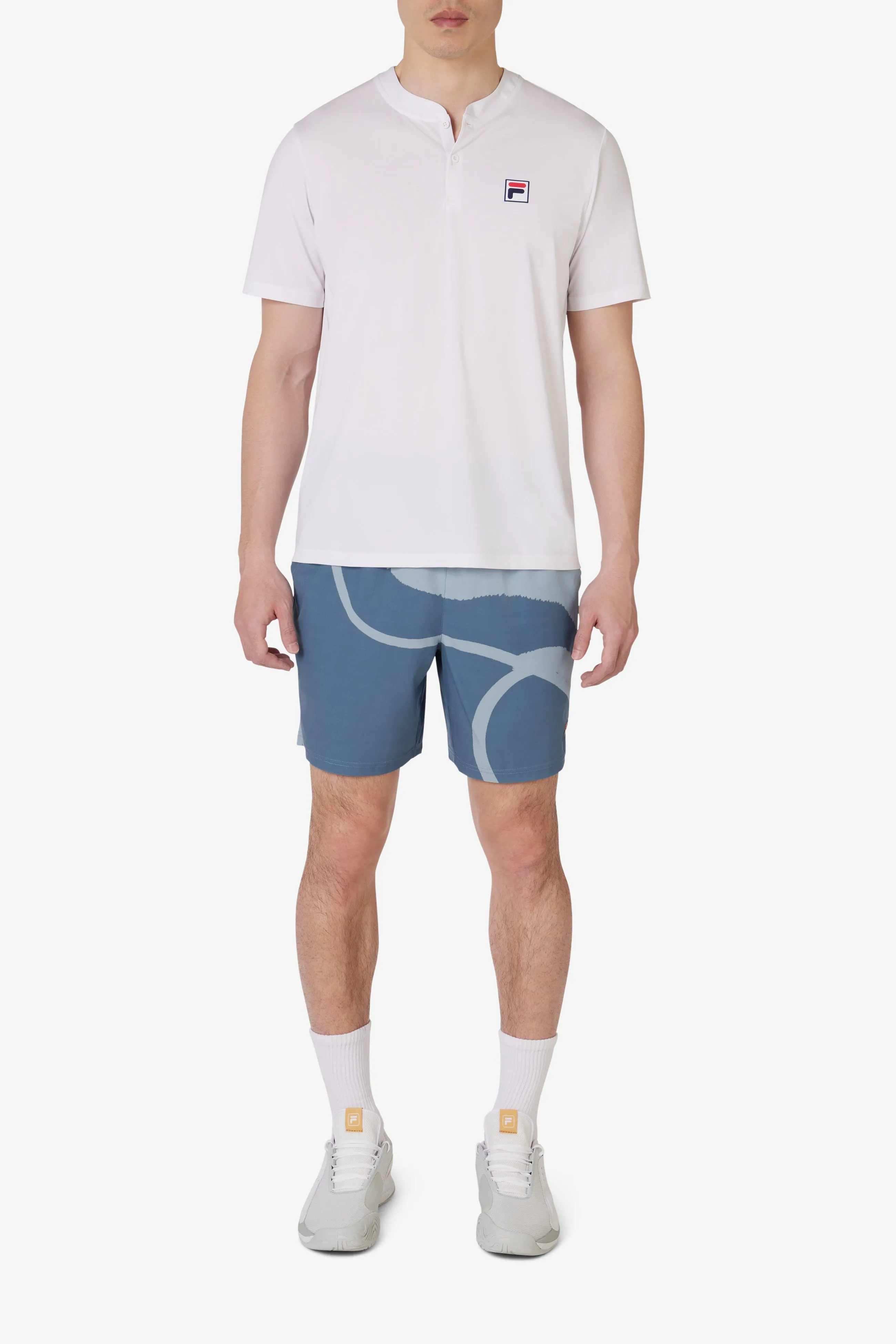 Sustainable Glide On Waist System Tennis Essentials Printed Short