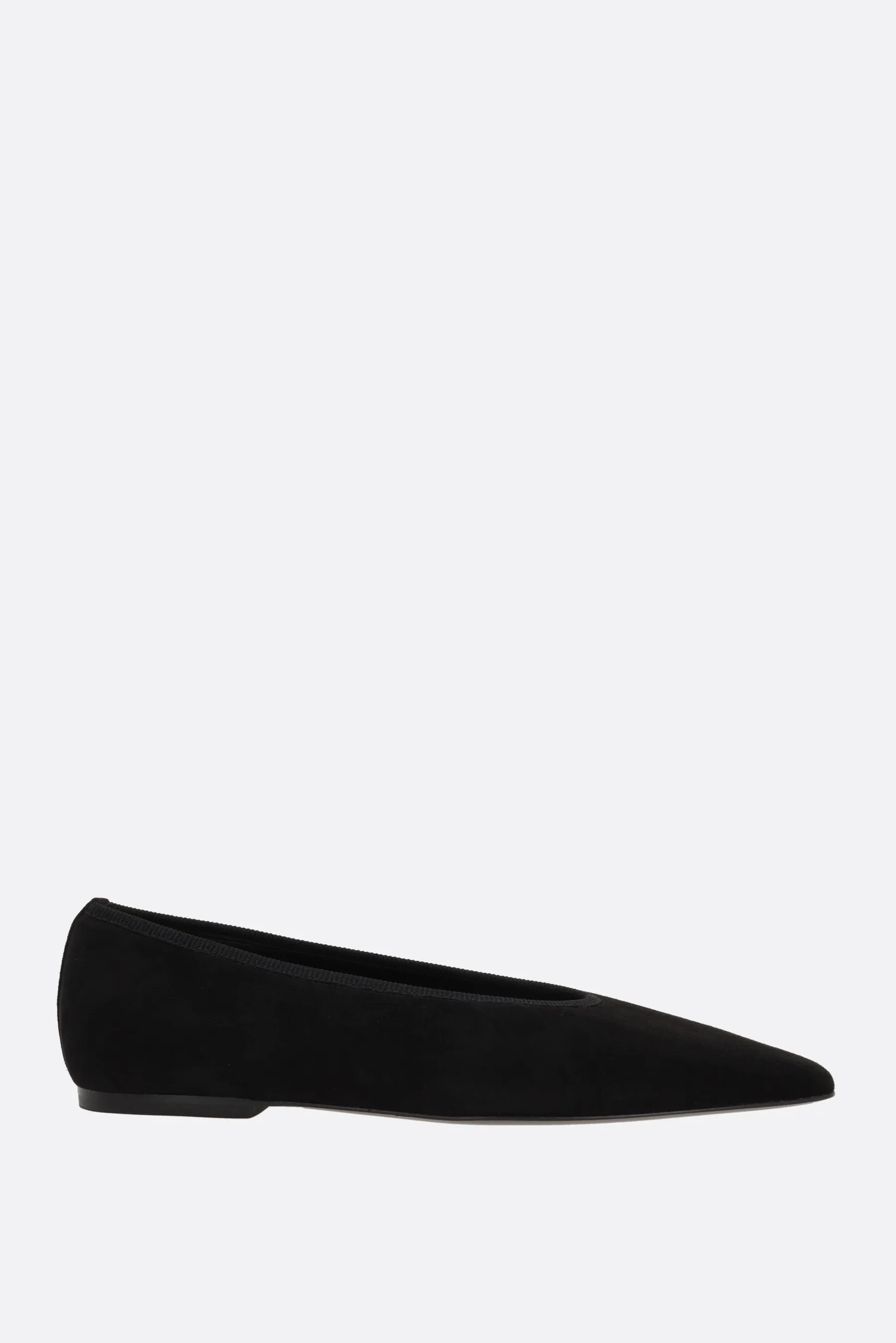 Smooth Fit Heel Safe suede ballerinas