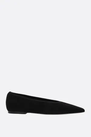 Smooth Fit Heel Safe suede ballerinas