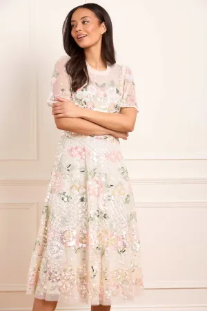 spring fashion Rosalie Short Sleeve Ballerina Dress