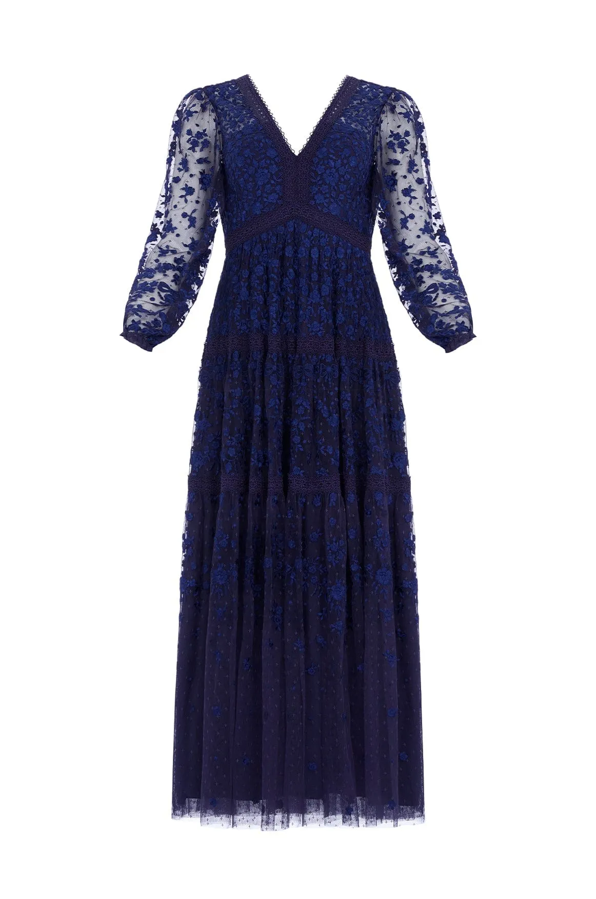 Celestia Ribbon Ankle Gown Light Weave All Season Style