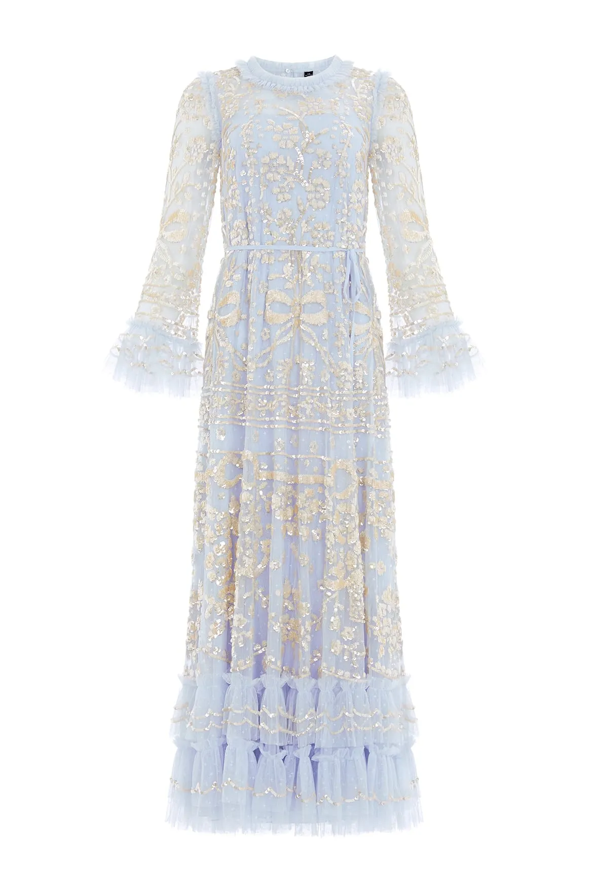 Celia Long Sleeve Ankle Gown Flowing Fit