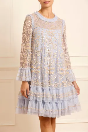 Celia Long Sleeve Mini Dress Relax Flex Smooth Texture