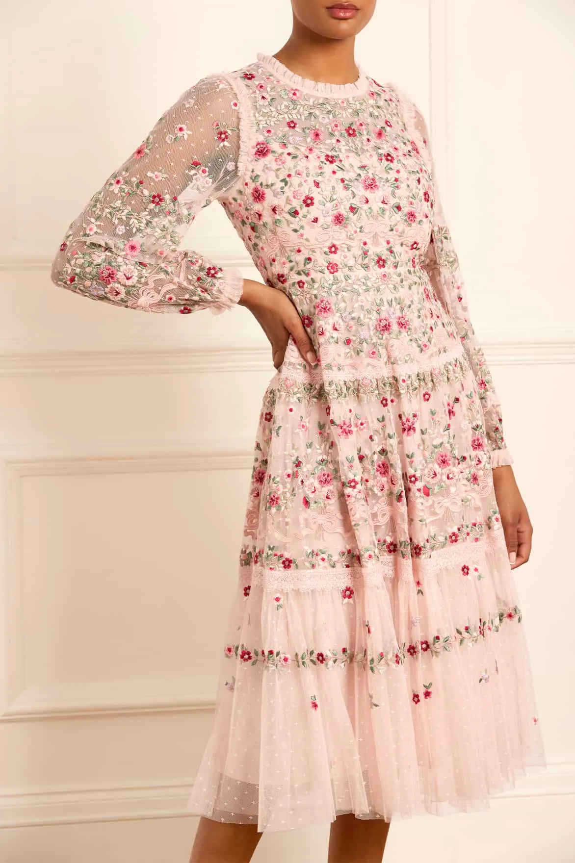 Ribbon Bouquet Midaxi Dress Bold Touches Timeless Beauty