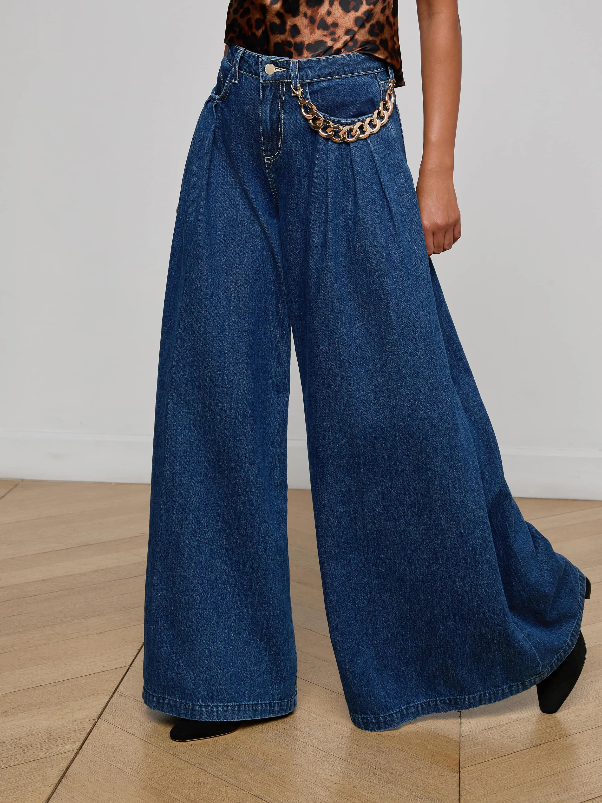Affordable Beach Day All weather Chayse Wide-Leg Jean