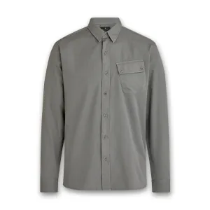 Belstaff - Pitch Twill Shirt in Granite Grey Comfortable Layer