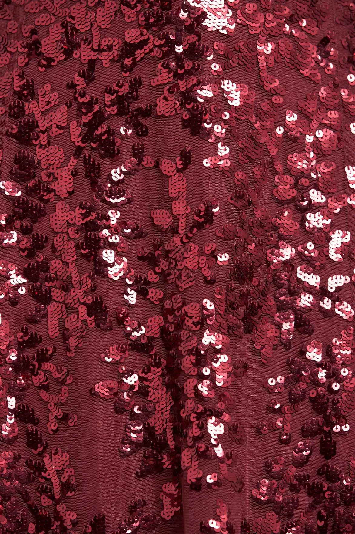 Rosanna Lattice Round Neck Gown Sleek Look