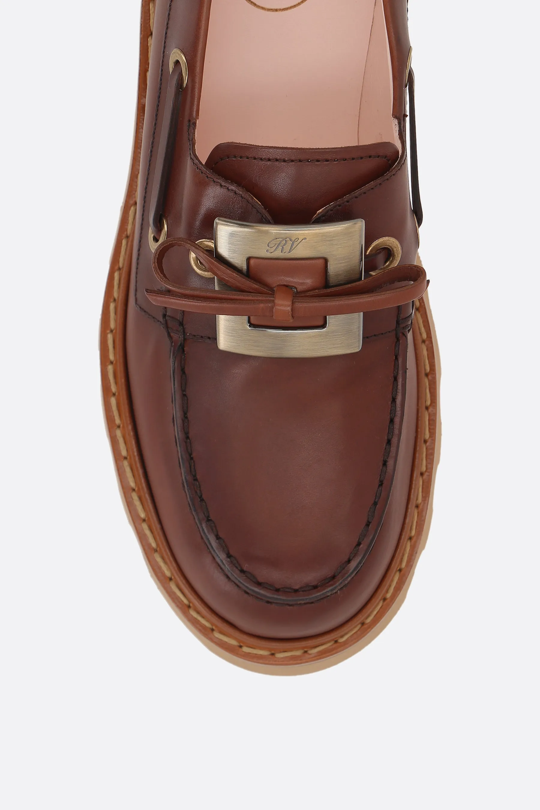 Viv Rangers Truck loafer in leather Porous Structure