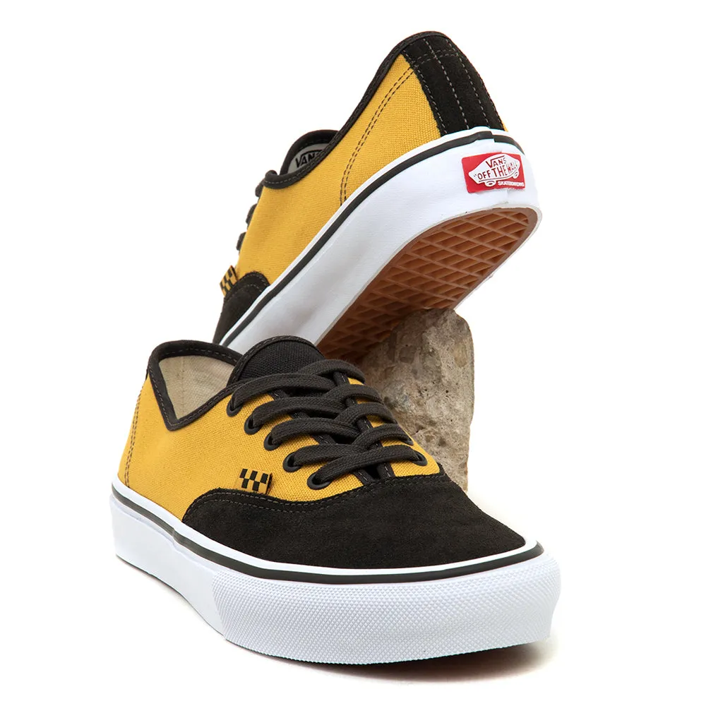 New Drop Skate Authentic (Fade Black / Mustard Yellow) VBU
