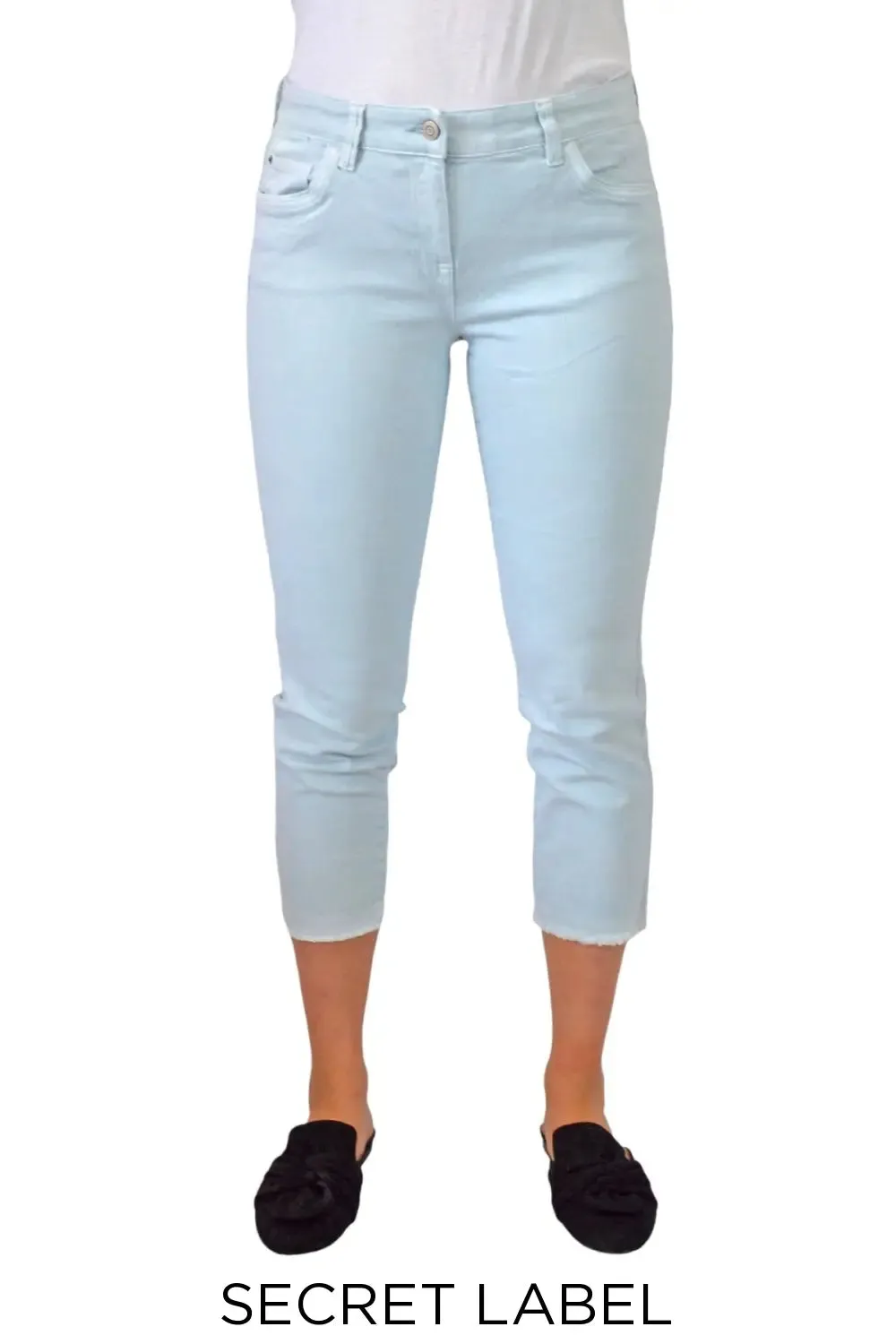 Raw Edge Crop Jeans Bold Road Trip