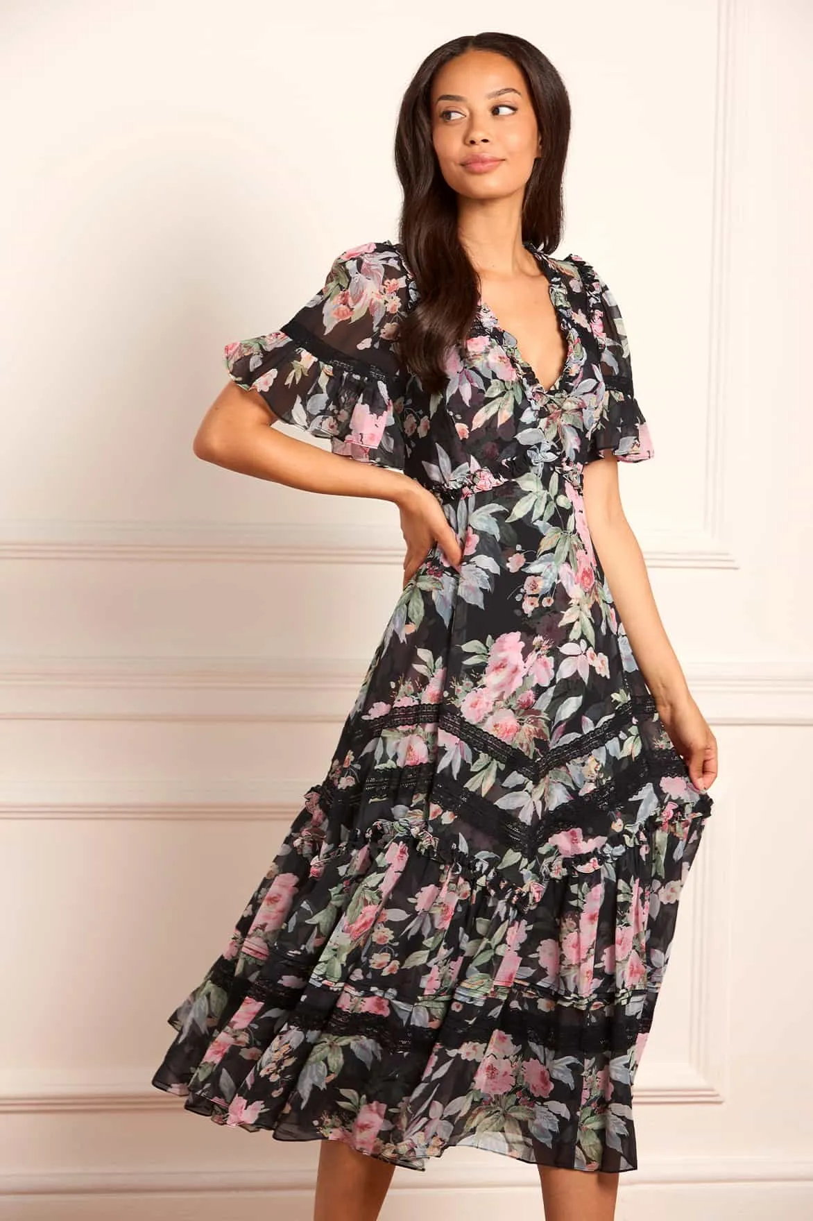 Paradise Garden Sonata Georgette Ballerina Dress Event Favorite Clean Touch