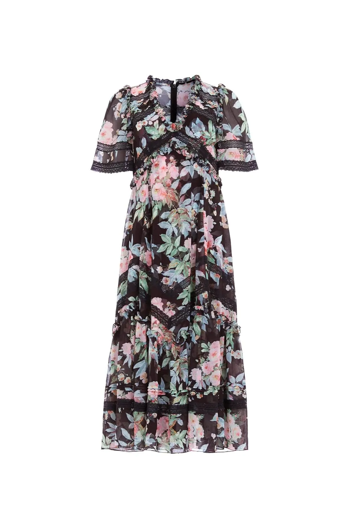 Paradise Garden Sonata Georgette Ballerina Dress Flow Sleeve