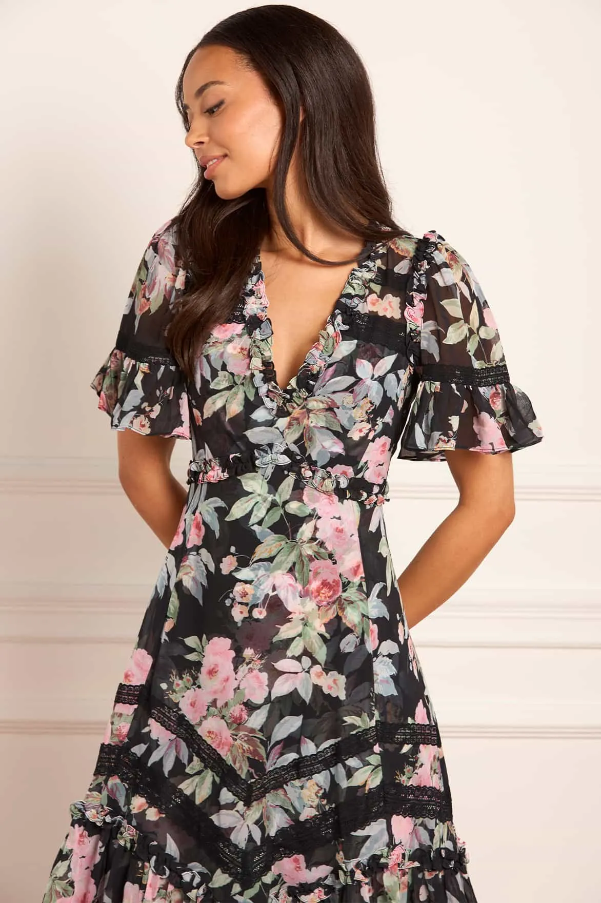 Chilly Comfort Wear Seasonal piece Paradise Garden Sonata Georgette Ballerina Dress