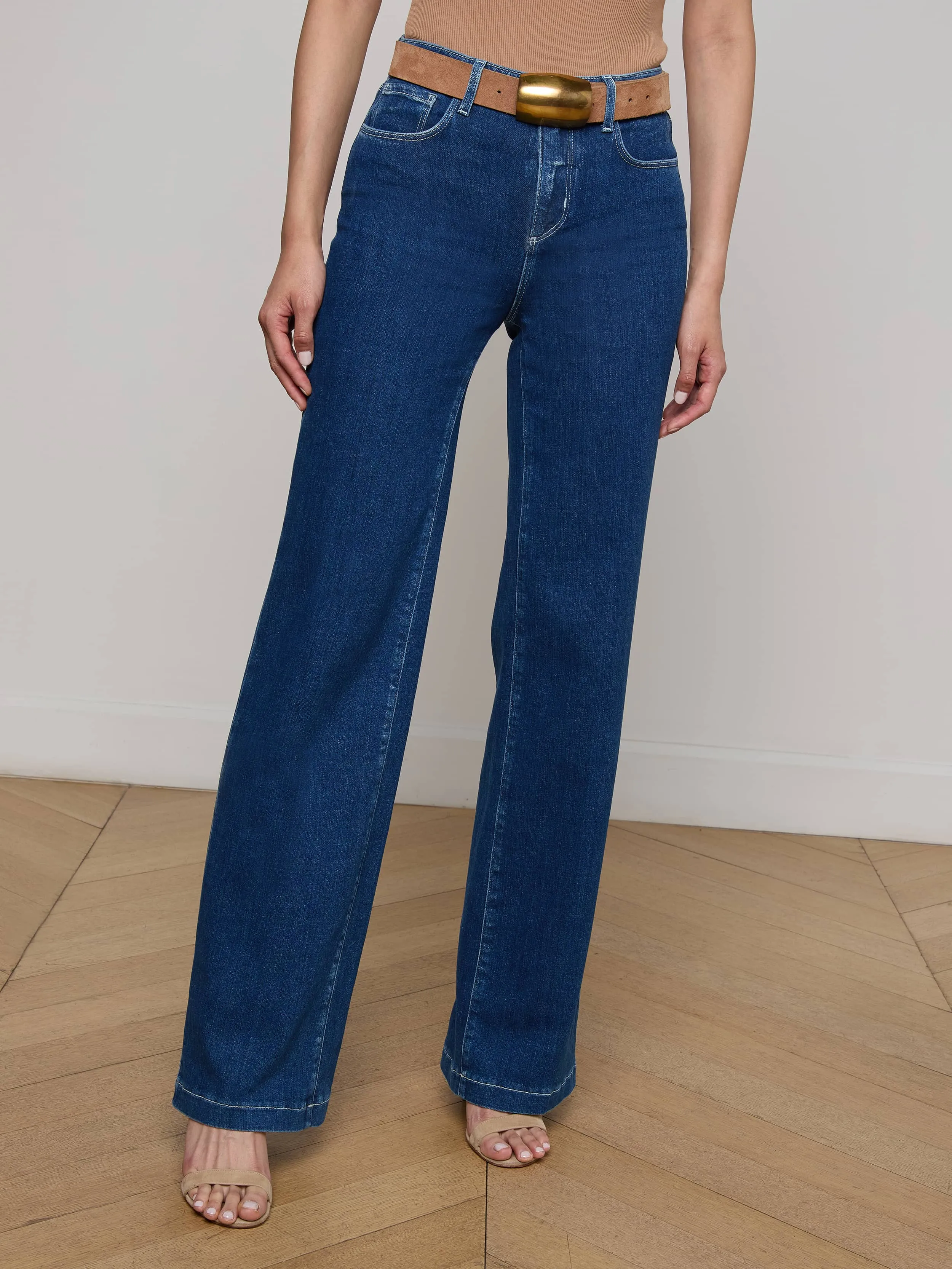 Trendy High Quality Natural Look Clayton Wide-Leg Jean