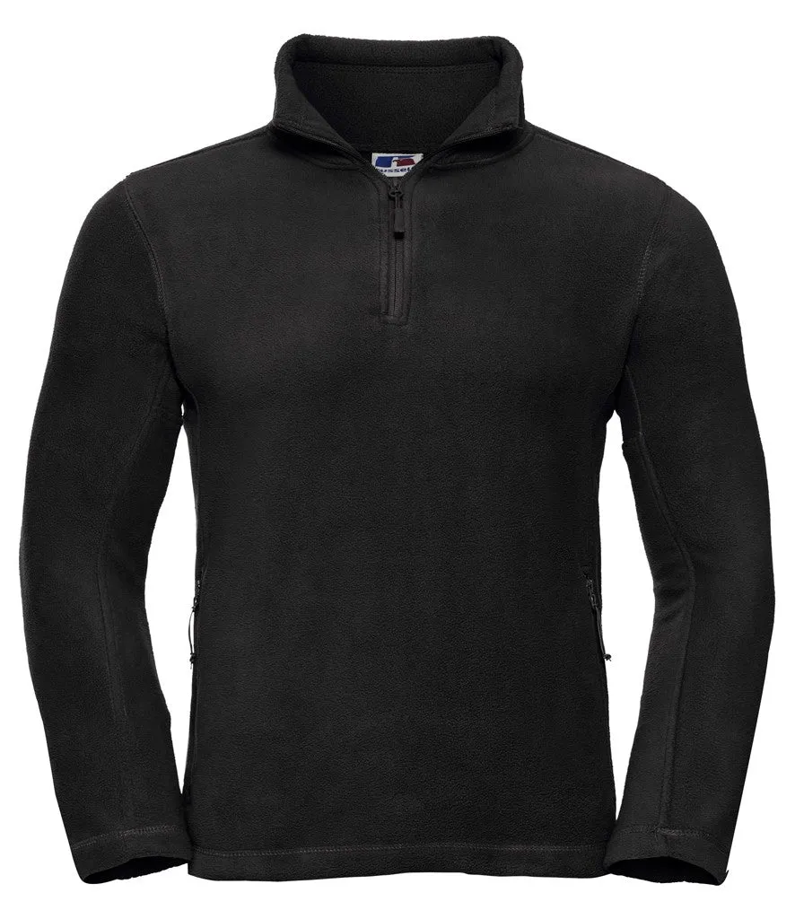 Warm Layers Quarter Zip Outdoor Fleece | BLACK