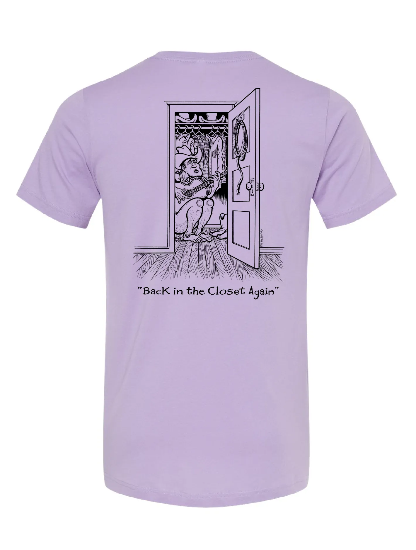 Closet Cowboy ?? Lavender T-Shirt Chic Style Trend Elegant and Relaxed