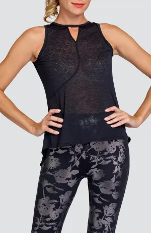 Clover Tank - Onyx Black - FINAL SALE Moisture Wicking Technology Circular Knit Construction