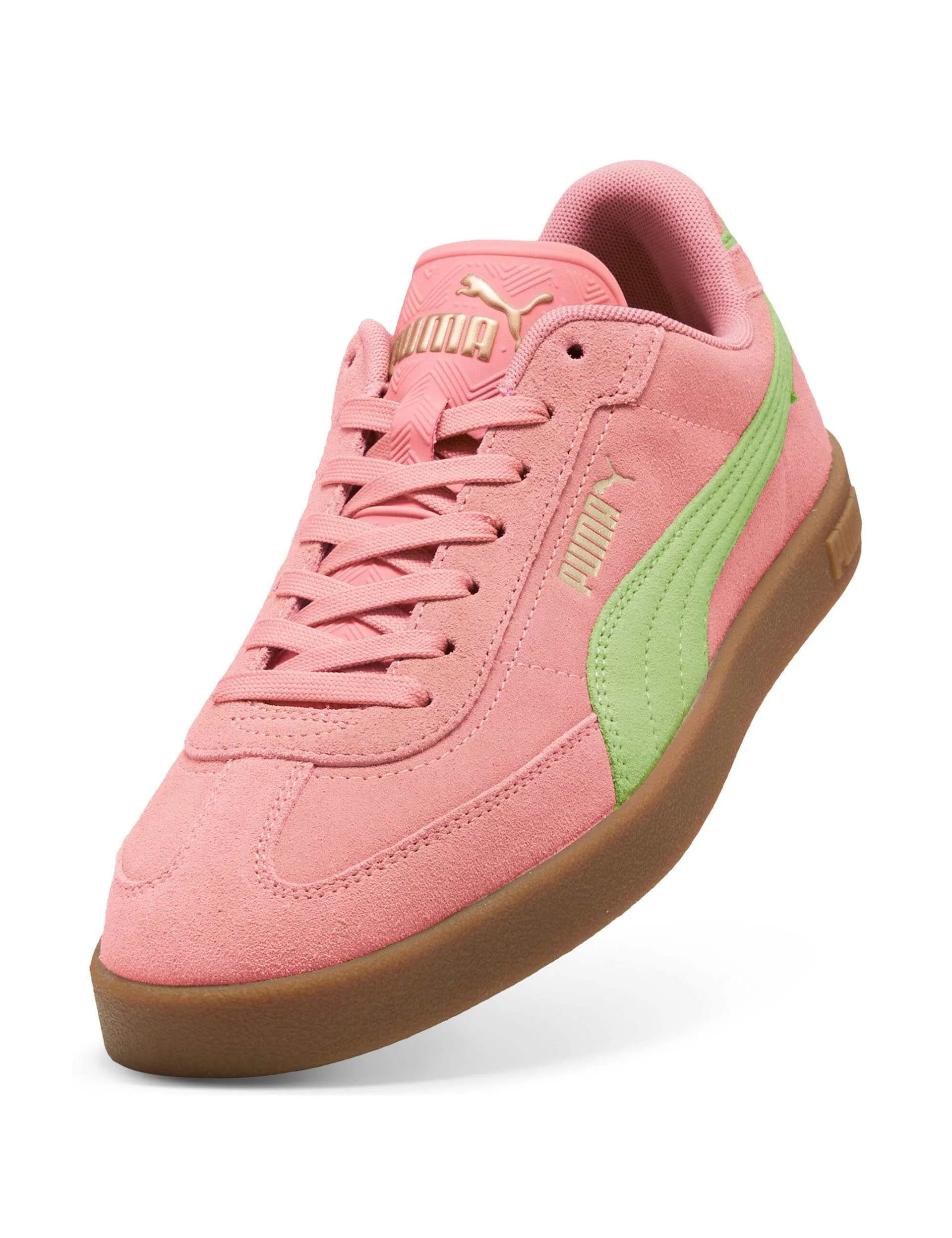 Adjustable Closure Well Built Club II Era Suede Sneakers - Pinkscape/Fizzy Light
