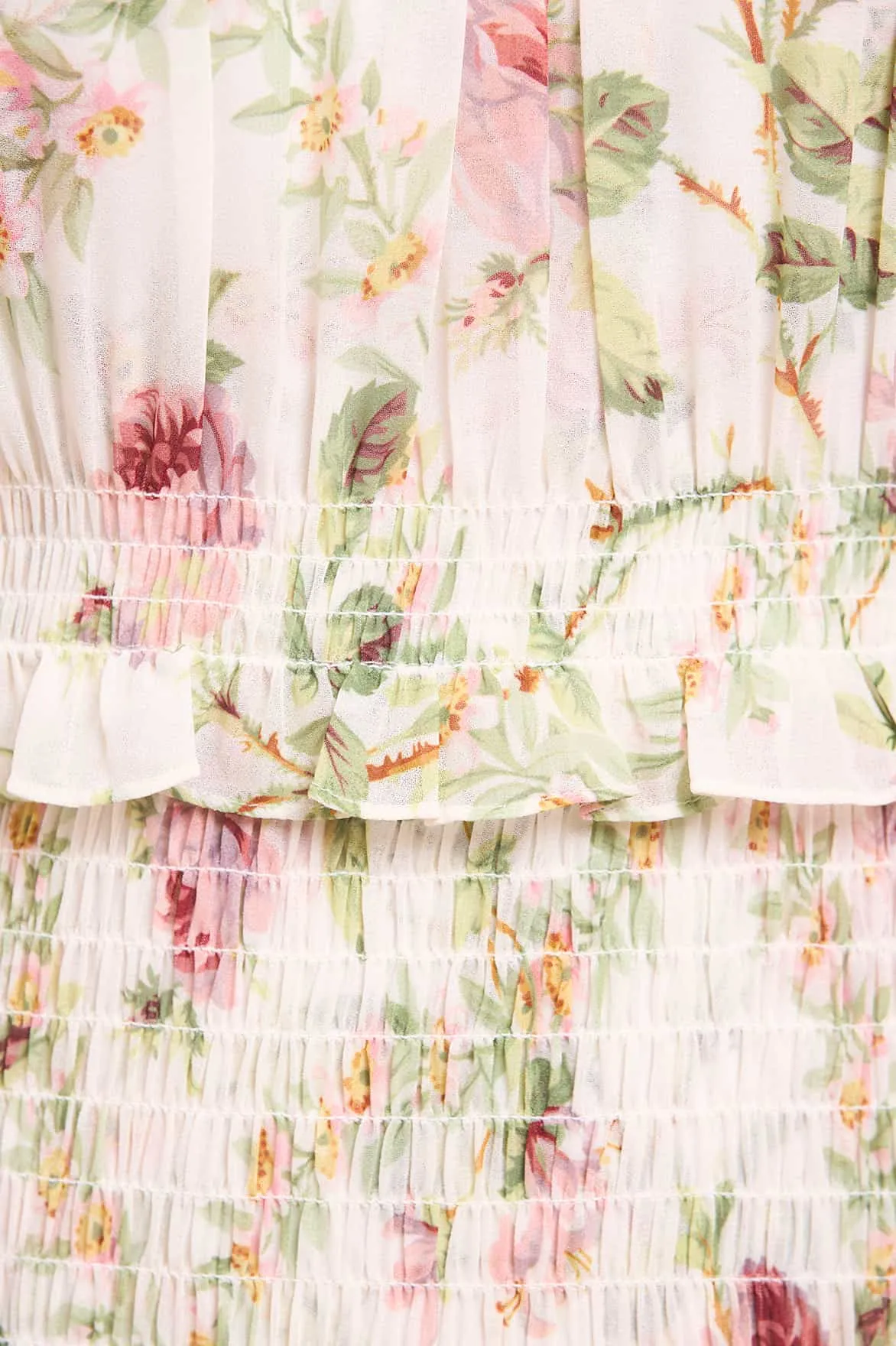 Relaxed and Elegant Breathable Feel Colette's Rose Emilia Georgette Micro Mini Dress