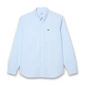 Minimalist Aesthetic Casual everyday wear Lacoste - Regular Fit Oxford Shirt in Pale Blue