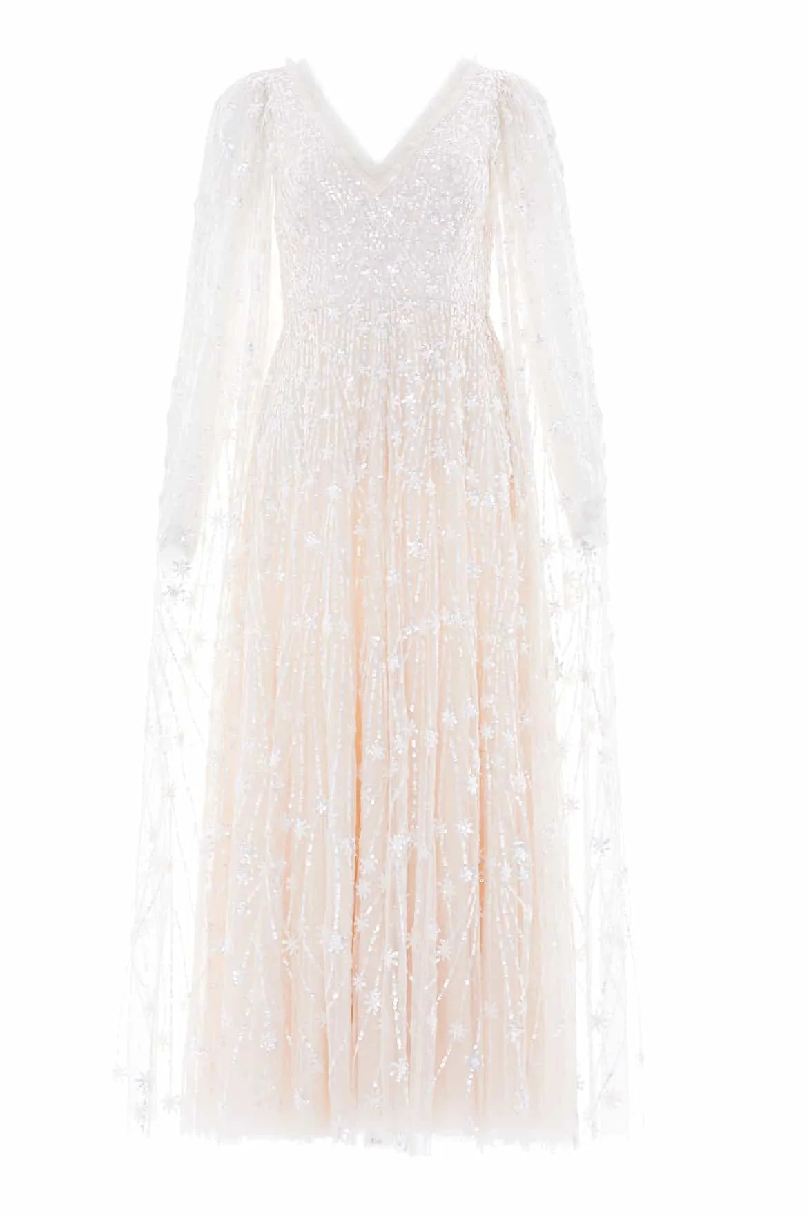 Gradient Shade Comet Ankle Gown