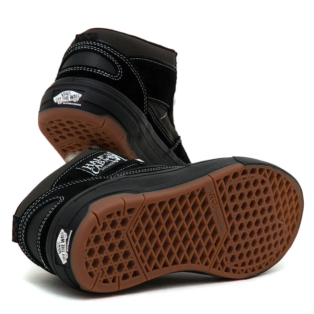 Breathable City Adventure Smooth Soles Skate Half Cab Wafflecup (Black / Asphalt) VBU