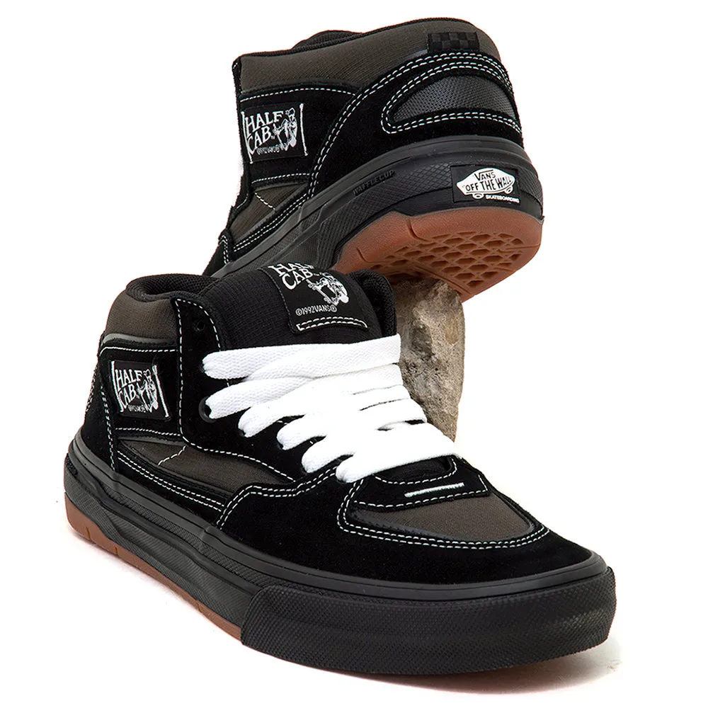 Skate Half Cab Wafflecup (Black / Asphalt) VBU Slip Resistant Sole