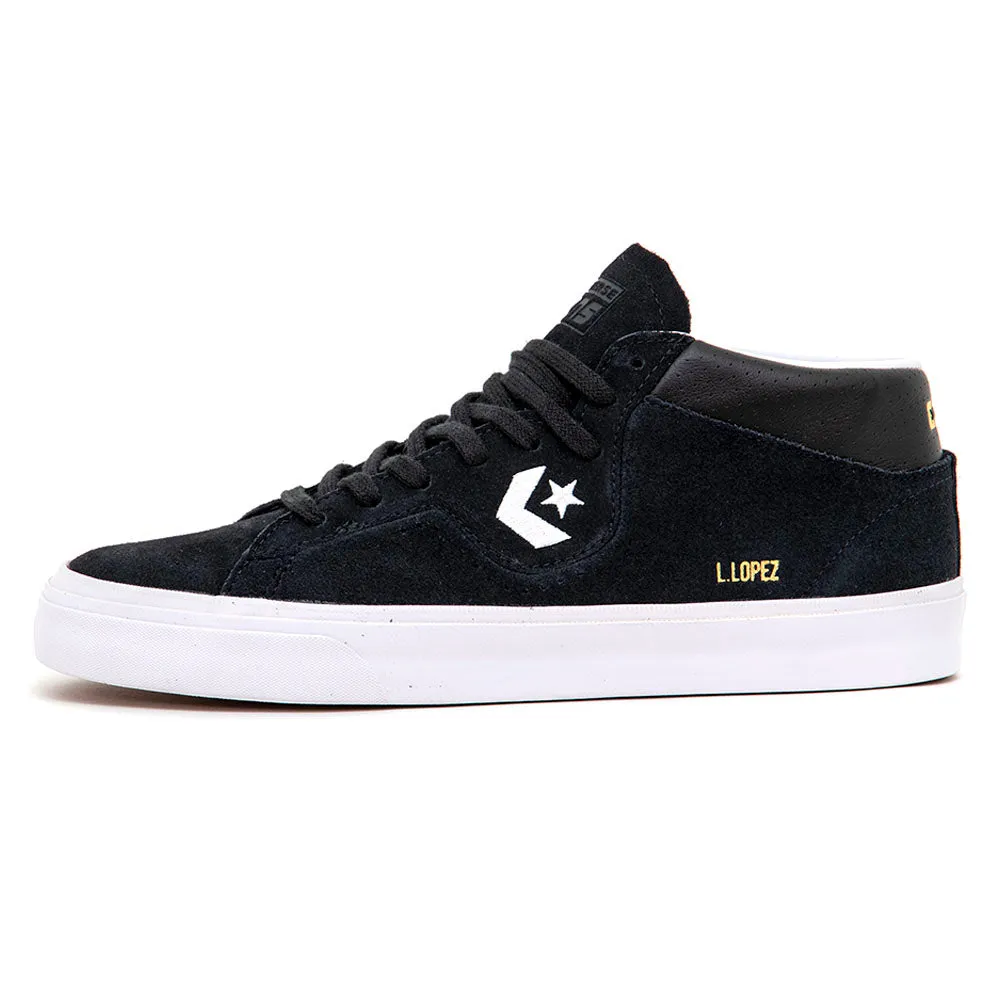 Slip Safe Louie Lopez Pro Mid (Black / Black / White) (S)