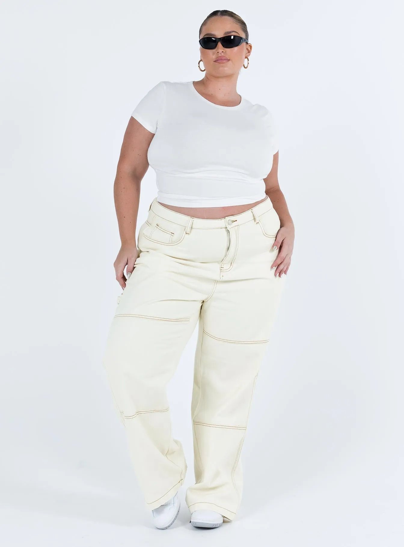 Copeland Jeans White Curve No Gap Waist Design Chill Outfit Spring Mood