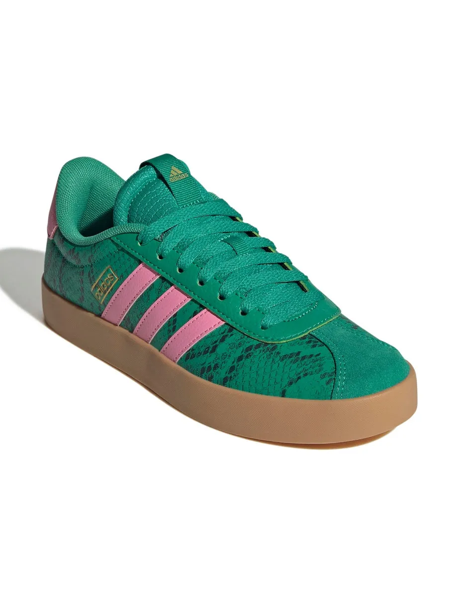 No Breakin VL Court 3.0 Shoes - Court Green/Bliss Pink/Gold Metallic