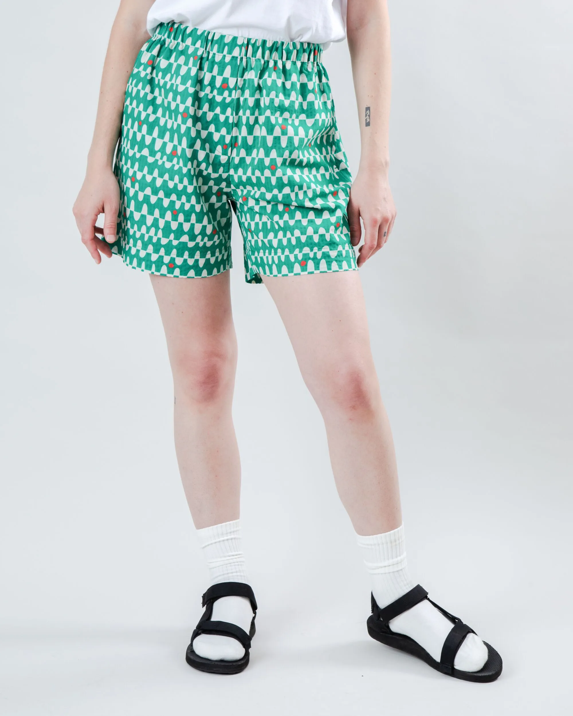 Anti Pill Surface fade - resistant Sunset Roxy Short Green