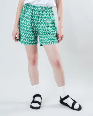 Anti Pill Surface fade - resistant Sunset Roxy Short Green