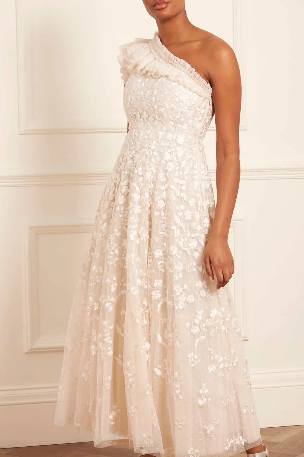 Posy Pirouette One-Shoulder Ankle Gown All Day