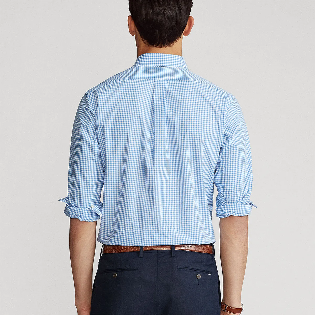 Polo Ralph Lauren - Custom Fit Check Shirt in Blue/White Trendy Comfort Fit