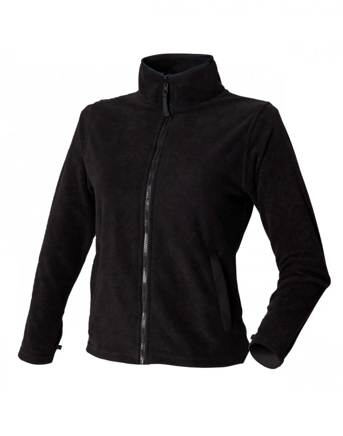 Rugged Look Ladies Microfleece Jacket | BLACK