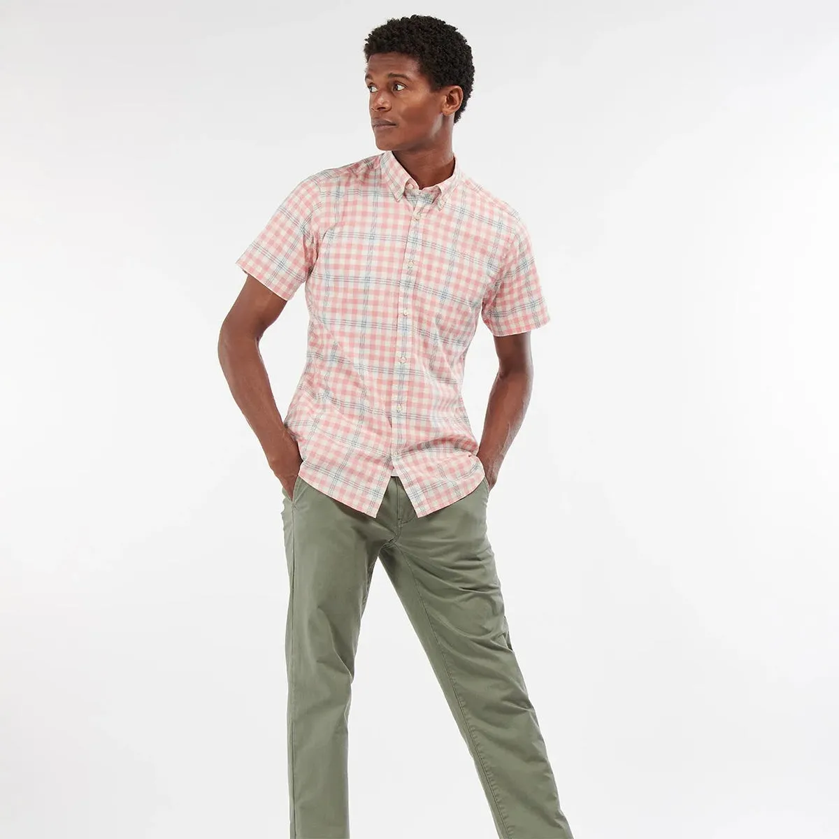 Affordable accessibility Barbour - Middleton SS Tailored Fit Shirt in Pink