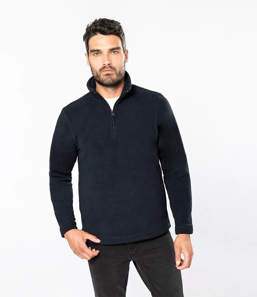 Enzo Quarter Zip Fleece | BLACK Comfy Wear All Time