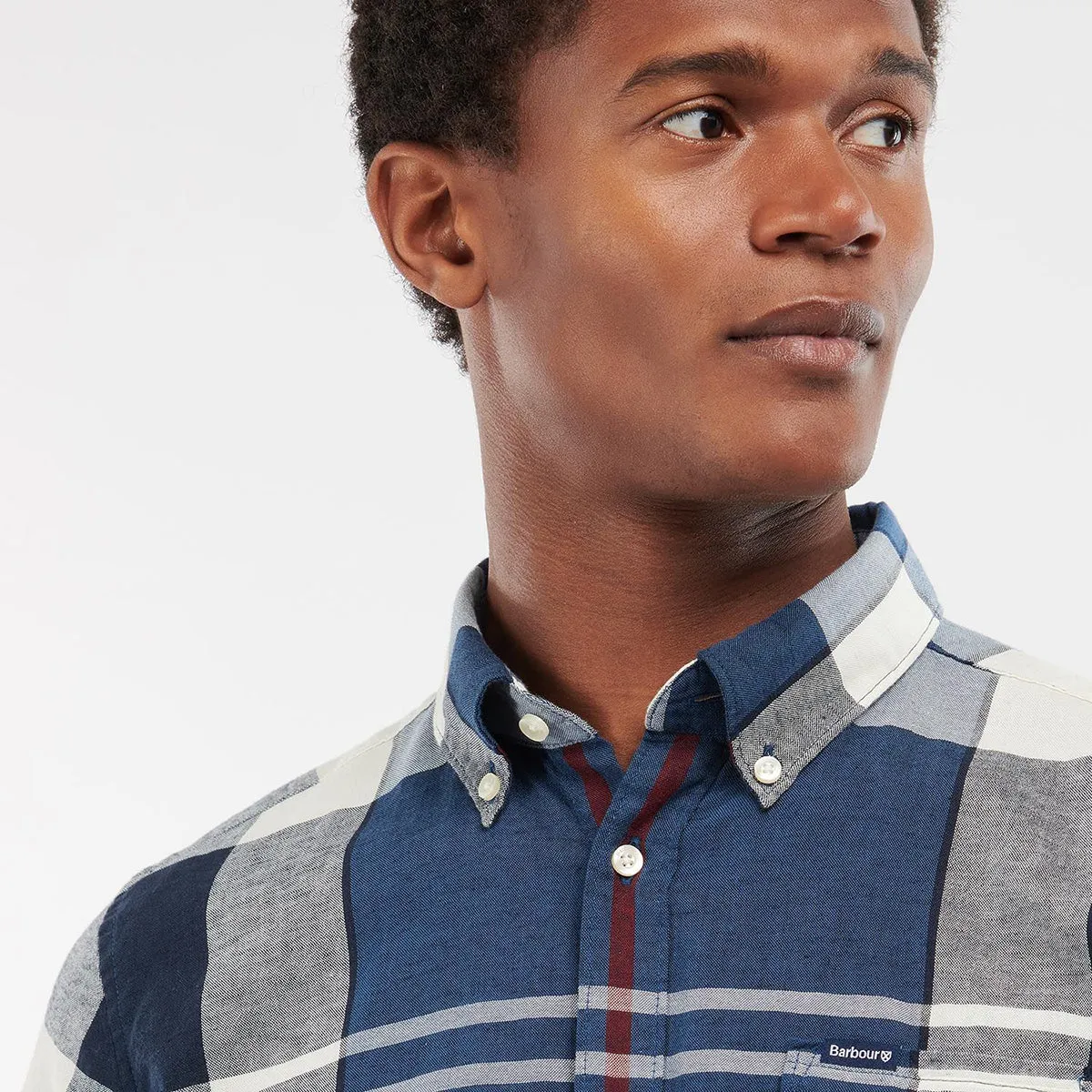 Breathable Yarn Composition Relax Trend Barbour - Douglas SS TF Shirt in Summer Navy