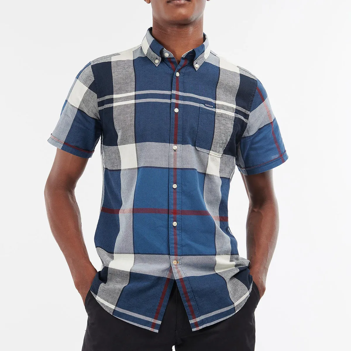 Travel Friendly Sleep Barbour - Douglas SS TF Shirt in Summer Navy