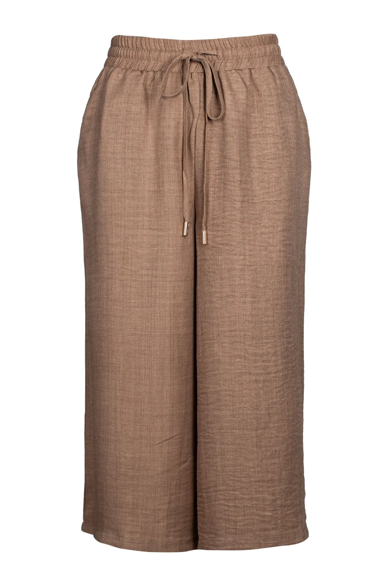Wide Leg Crop Pant | SAND | 0108C1 Outdoor Adventure Anti Pilling Fabric