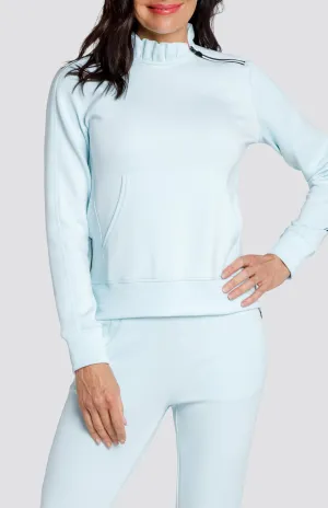 Condoleezza Blue Glow Pullover Sports Outfit