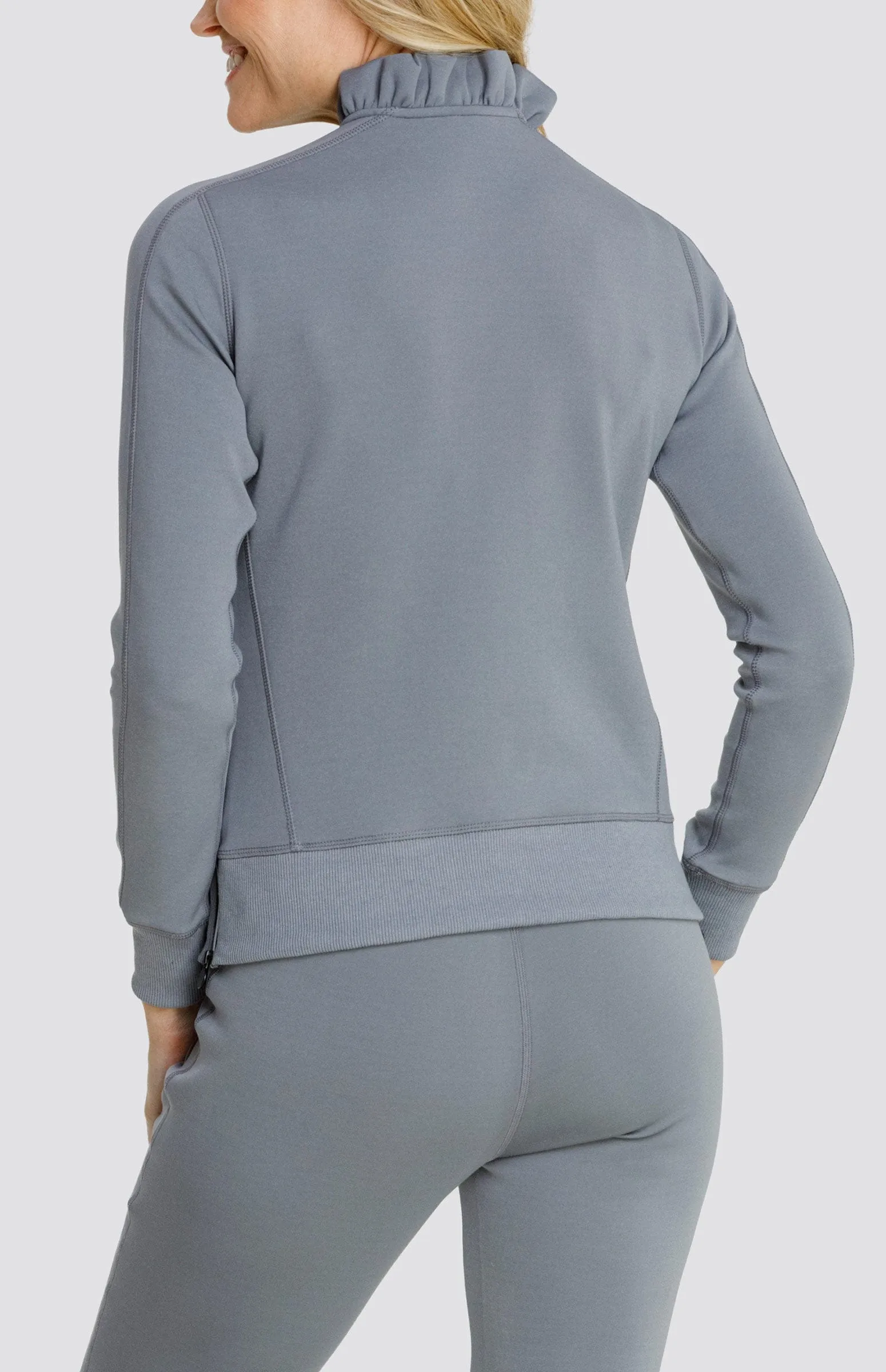 Condoleezza Cool Mist Pullover Raw Edge Hem