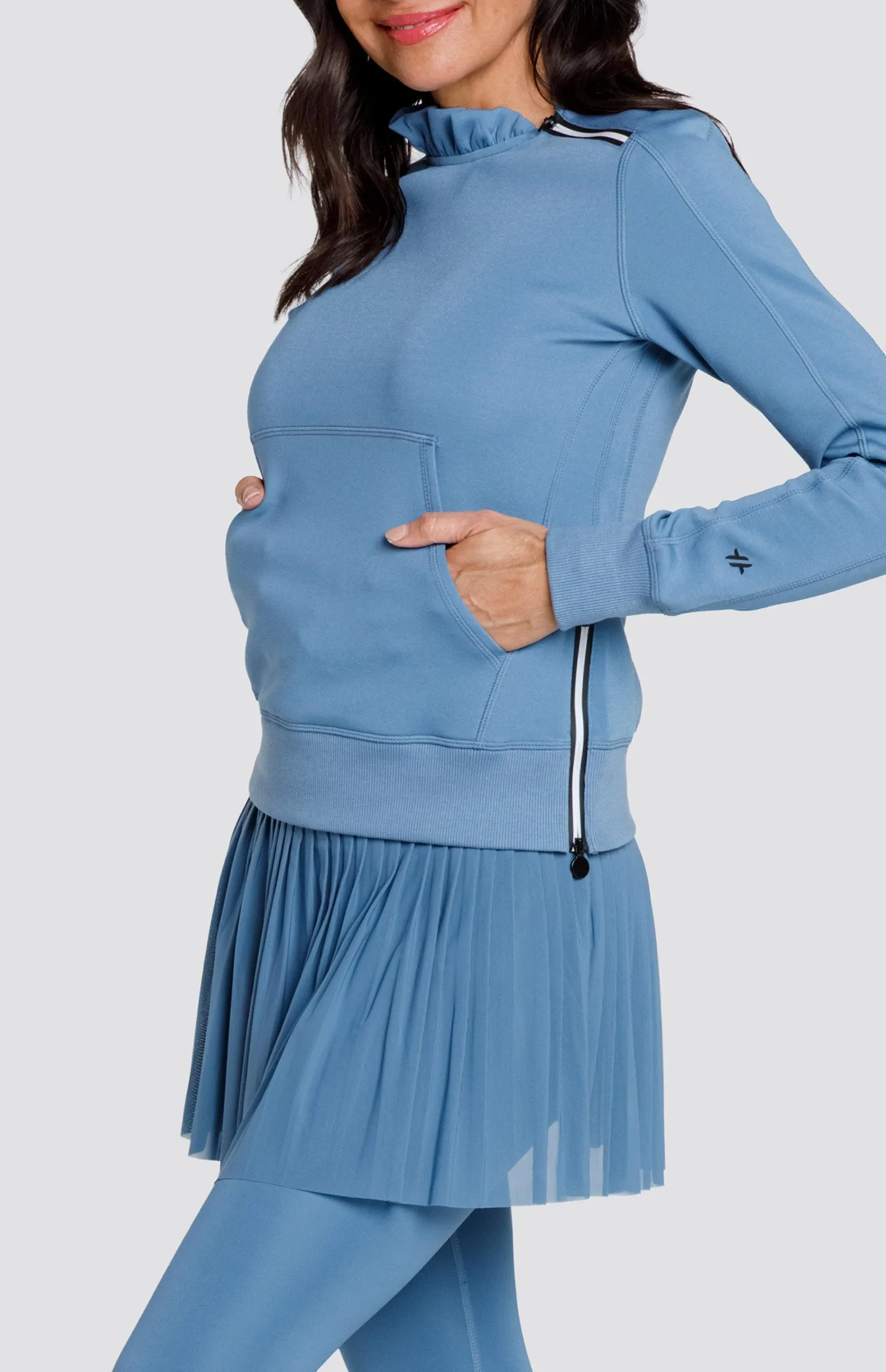 hypoallergenic material Soft Layer Condoleezza Copen Blue Pullover