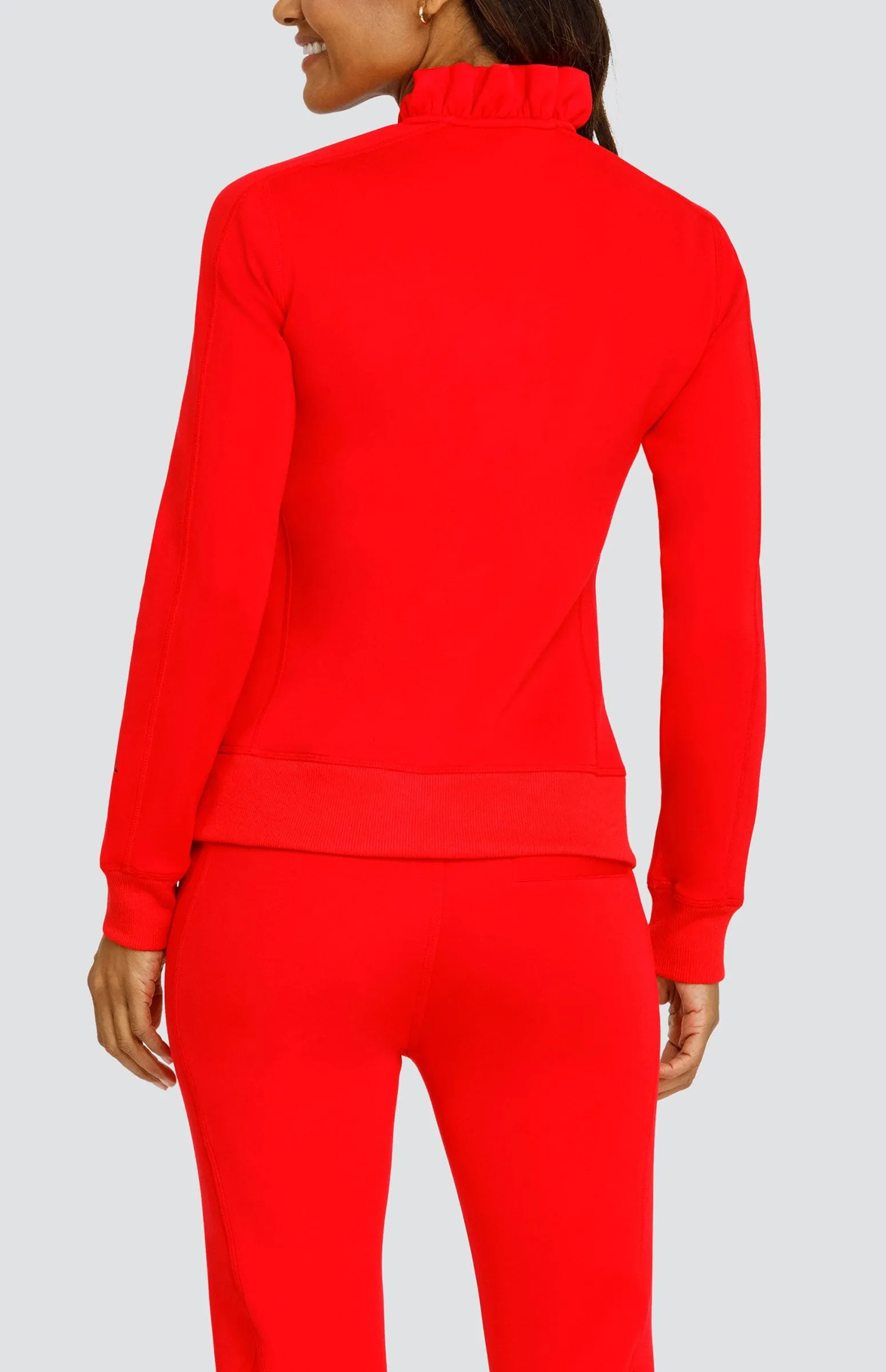 regular but not boring Minimalist Style Condoleezza Dahlia Red Pullover
