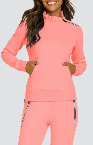 Condoleezza Neon Melon Punch Pullover Breathable mesh lining Easy Care Material