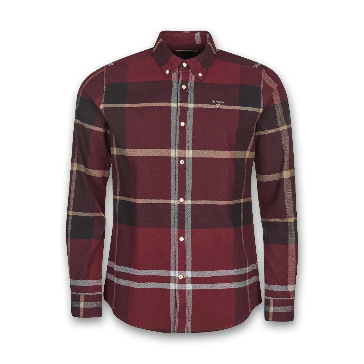 Ruffled edges Barbour - Iceloch TF Shirt in Winter Red