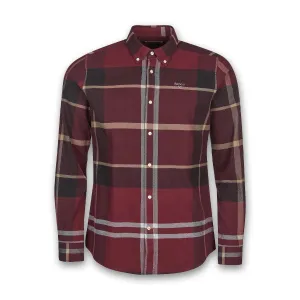 Ruffled edges Barbour - Iceloch TF Shirt in Winter Red