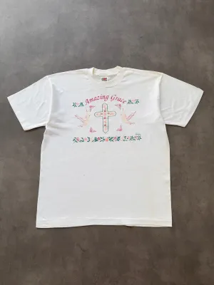 Tight Fit Long sleeved warmth 1990s Jesus Cross tee (XL)
