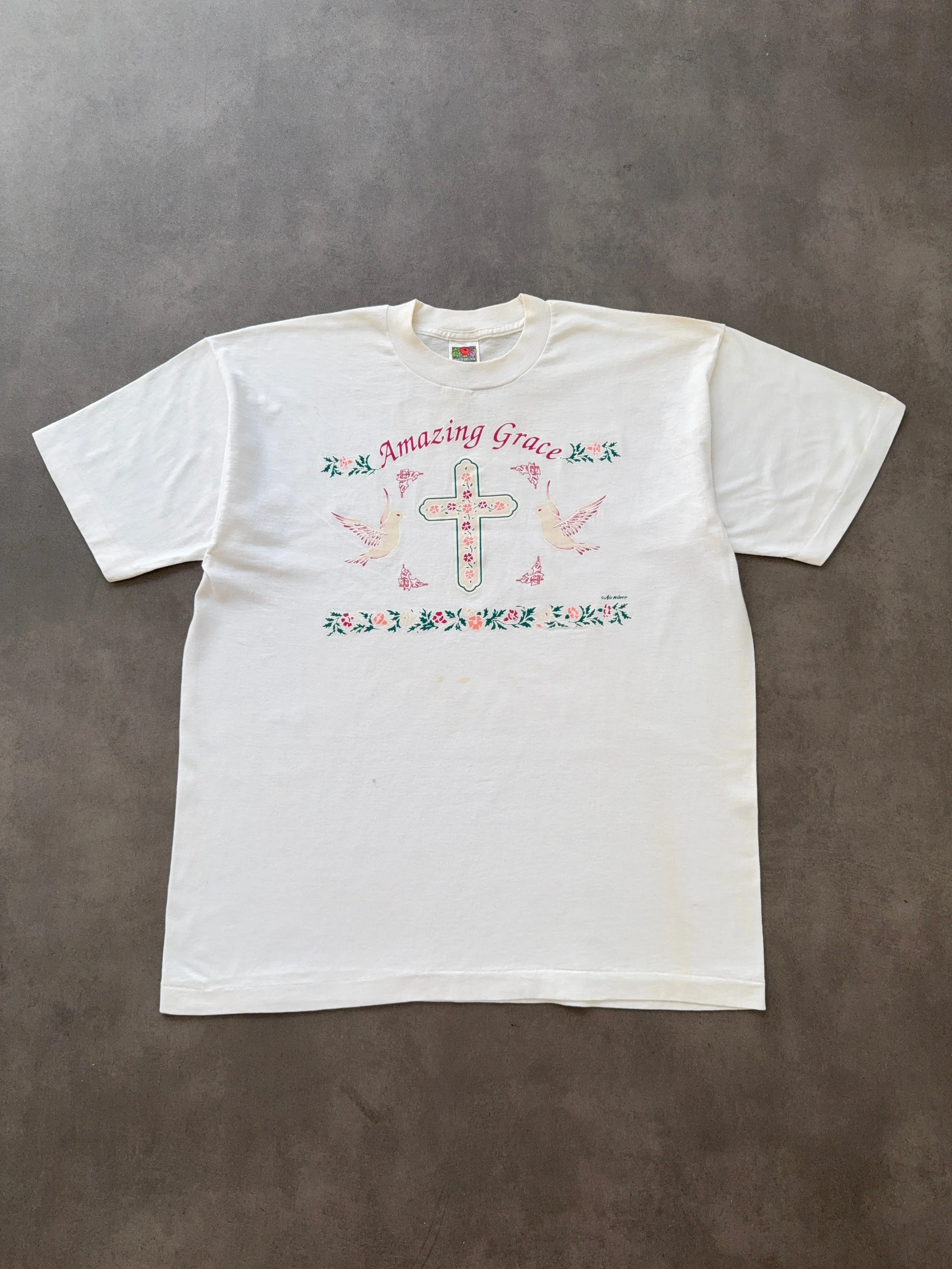 Tight Fit Long sleeved warmth 1990s Jesus Cross tee (XL)