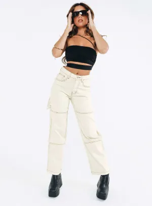 High Quality Holiday Vibes Winter Warmth Family Style Luxury Copeland Jeans White Petite